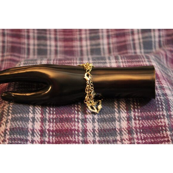 Alfani Gold Tone Diamond Link Rhinestone Bracelet - Picture 7 of 9